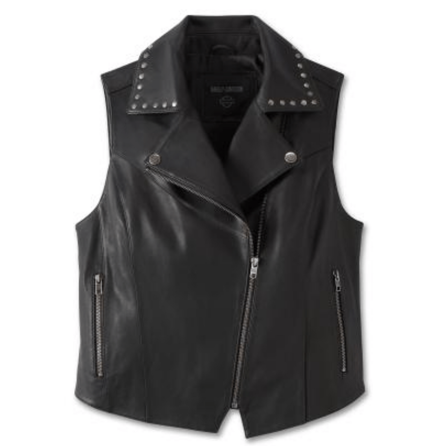 Women's Classic Harley Davidson Leather Vest Timeless Motorcycle Style Iconic Women's Harley Davidson Leather Vest