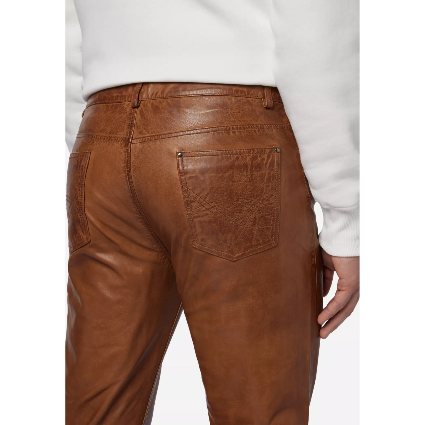 Herren Lederhose Trant Pant - So cool kann schlicht sein Bike Racing Pantalón de cuero para hombre Pantalón hecho a mano Regalo para ciclistas Regalo para hombres Ropa de moto Club de motos Pantalón Regalo para corredores Pantalón de cuero vintage