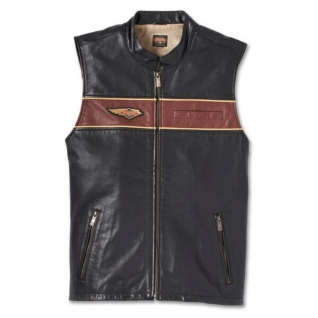 Men's 120th Anniversary Leather Vest Fully Handmade HD Vest 