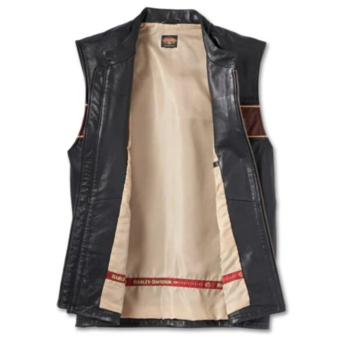 Men’s 120th Anniversary Leather Vest Fully Handmade HD Vest