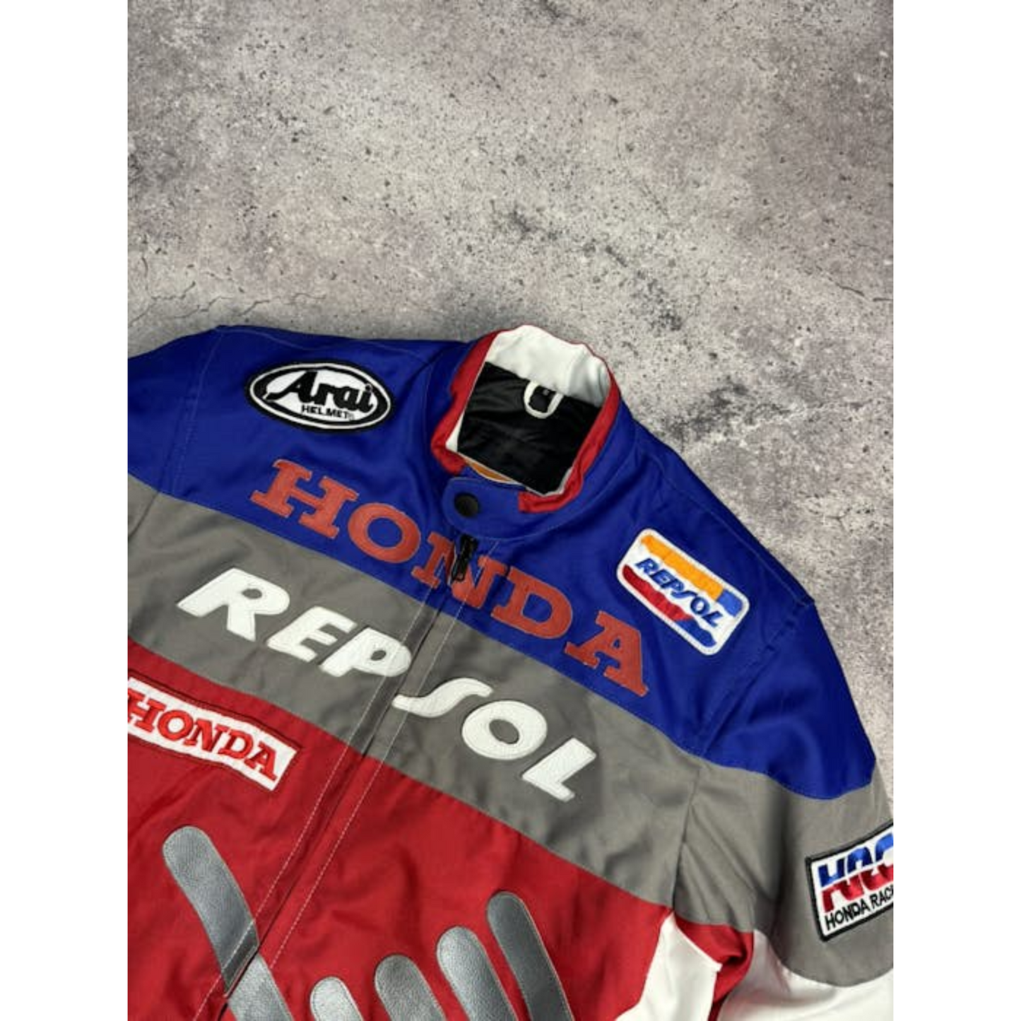 Vintage Honda Bike Racers Jacket: Genuine Leather Racing Style Streetwear Y2