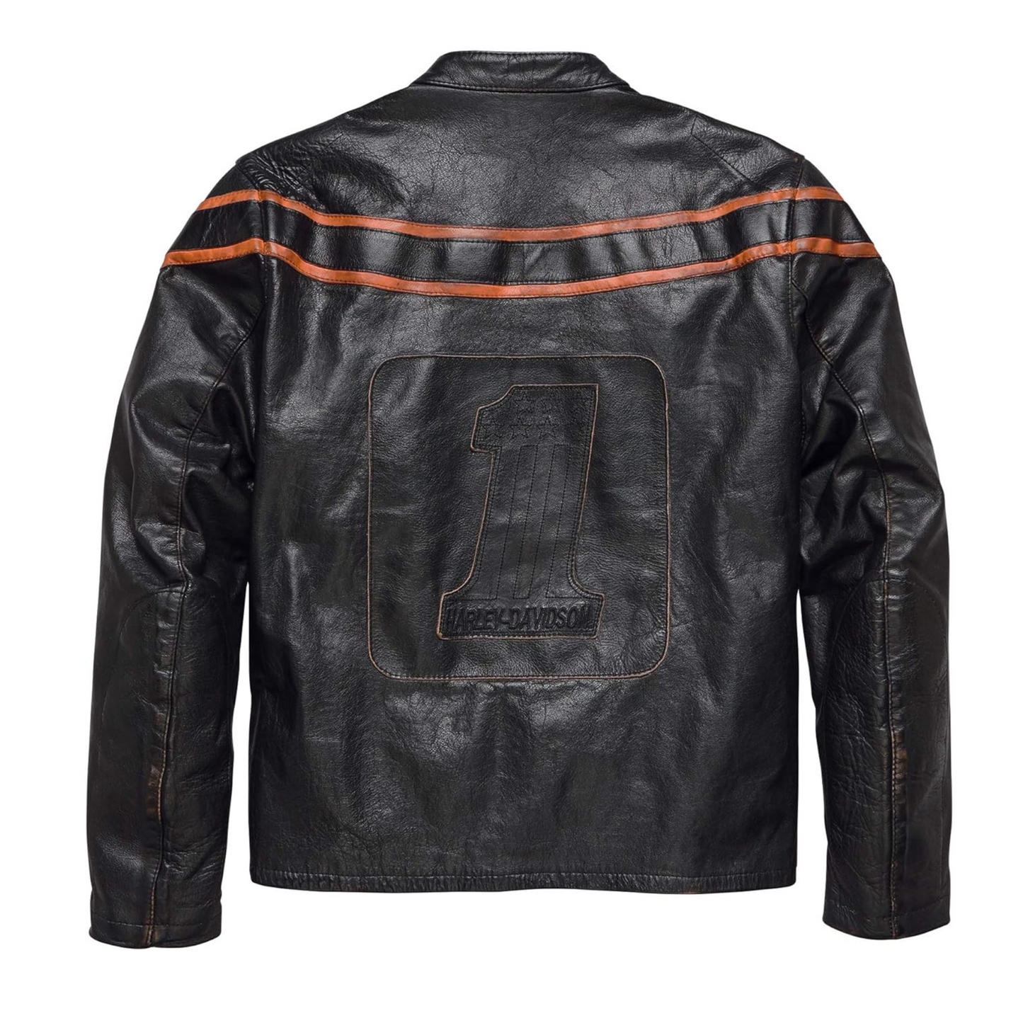 Harley-Davidson Men's Double Ton Slim Fit Leather Jacket: Fully Handmade Classic