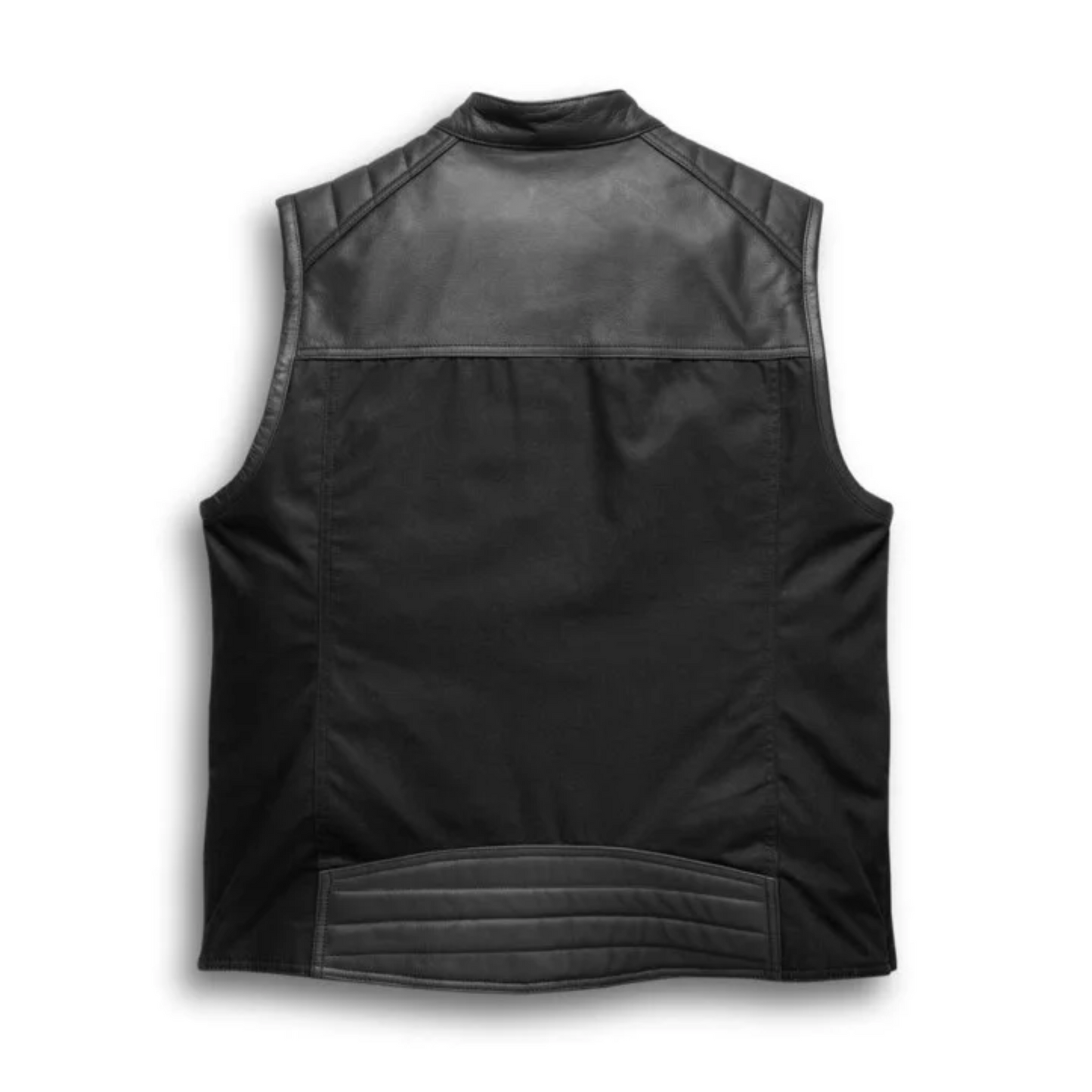 Handmade Black Leather Men's Classic Vest Timeless Gift for Him Fully Handmade