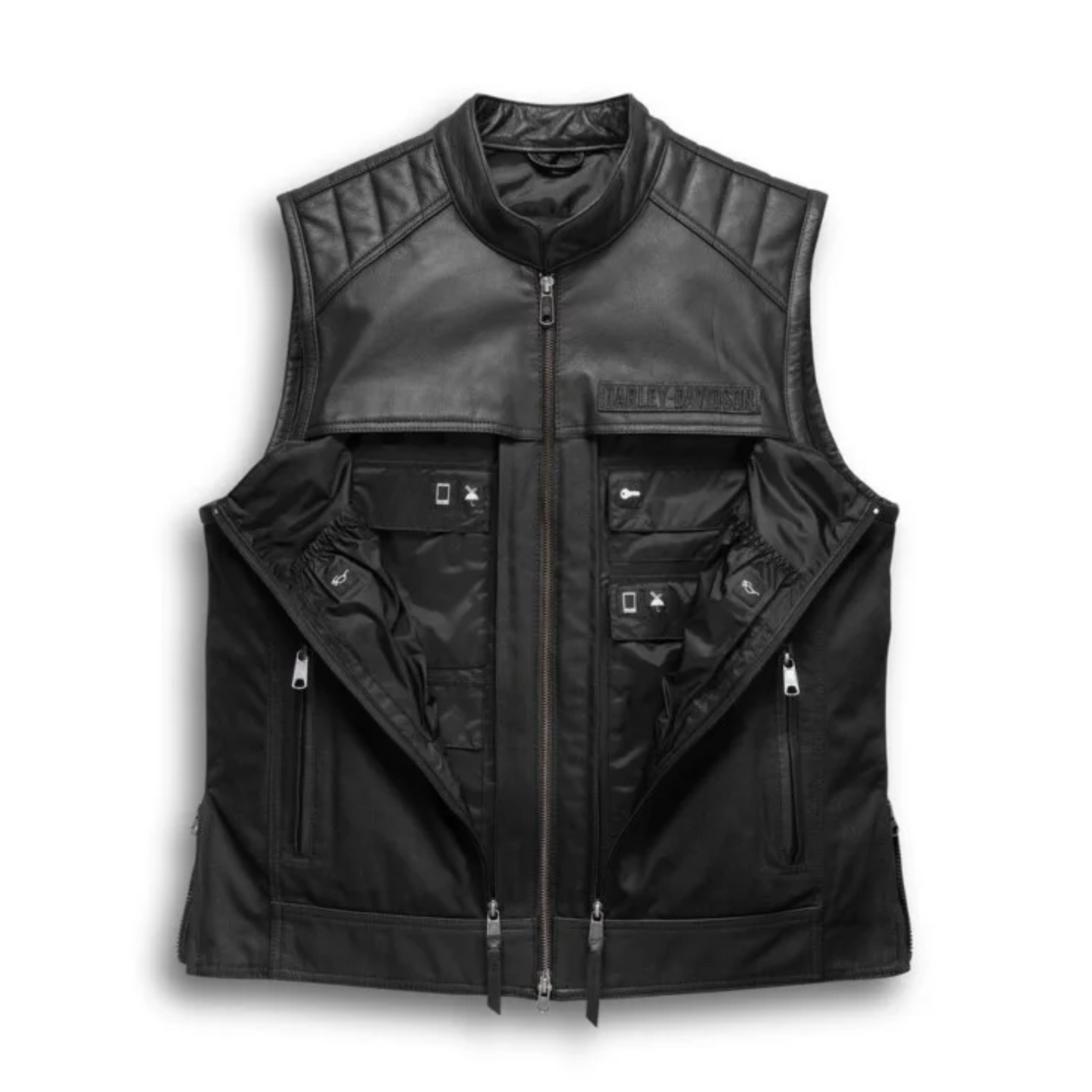 Handmade Black Leather Men's Classic Vest Timeless Gift for Him Fully Handmade