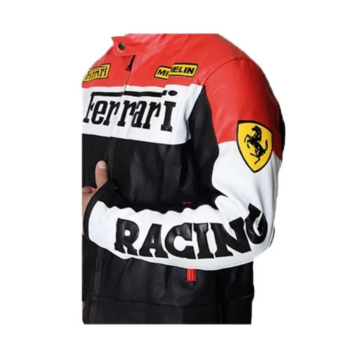 Ferrari Red Jacket Motorcycle Racing Apparel for Bike Racers