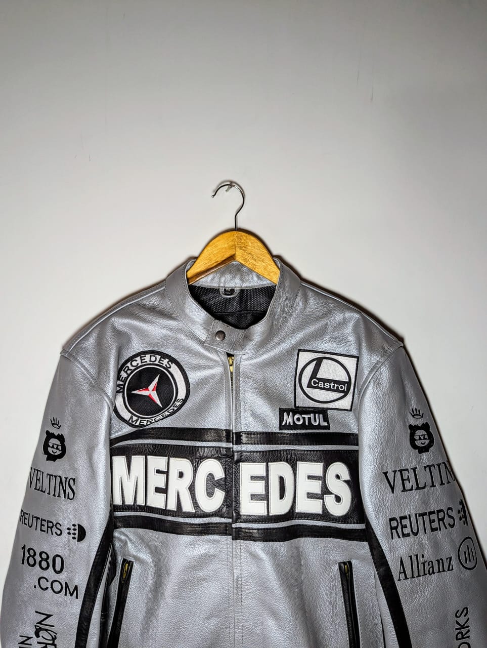 Mercedes Bike Racing Leather Jacket The Ultimate Men's Gift Vintage Jacket