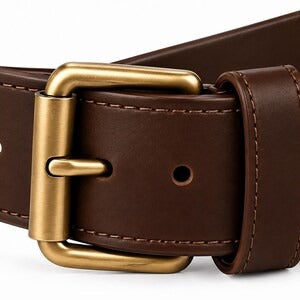 Heavy-Duty Genuine Dark Brown Leather Tool Belt Rig – Multi-Pocket Carpenter & Electrician Organizer