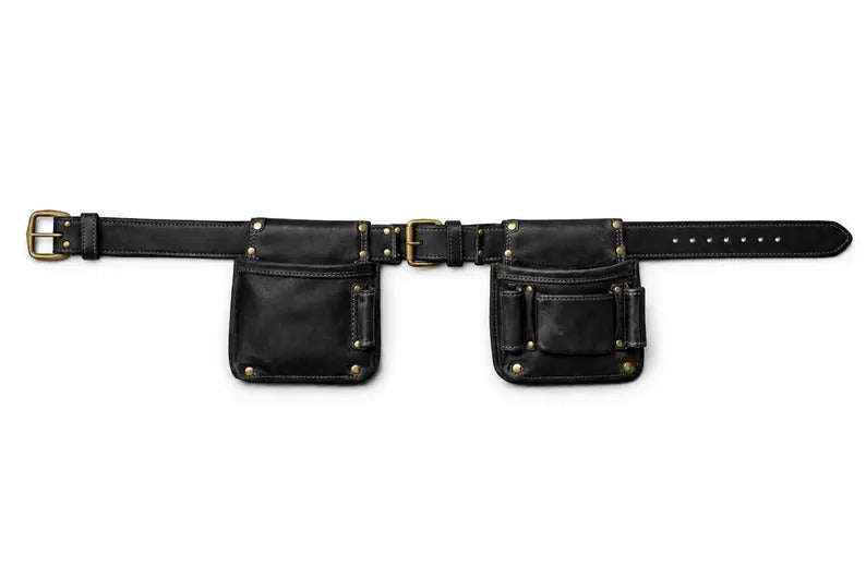 https://1xpressions.com/products/heavy-duty-genuine-dark-brown-leather-tool-belt-rig-multi-pocket-carpenter-electrician-organizer