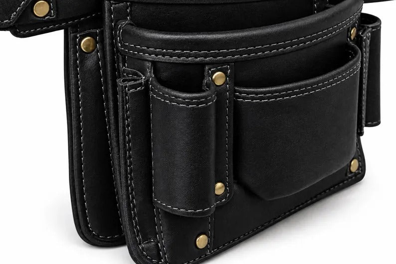 https://1xpressions.com/products/heavy-duty-genuine-dark-brown-leather-tool-belt-rig-multi-pocket-carpenter-electrician-organizer