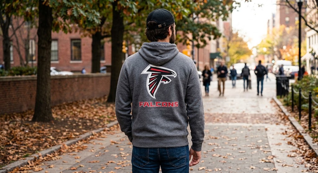 Atlanta Falcons Gray Campus Hoodie