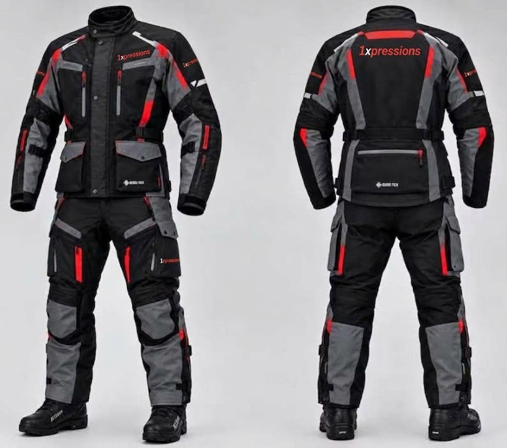 Men's 1xpressions All-Weather Waterproof Motorcycle Riding Suit (Jacket & Pants Combo)