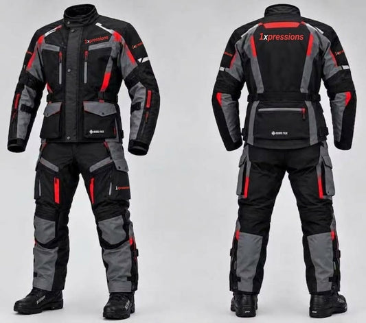 Men's 1xpressions All-Weather Waterproof Motorcycle Riding Suit (Jacket & Pants Combo)