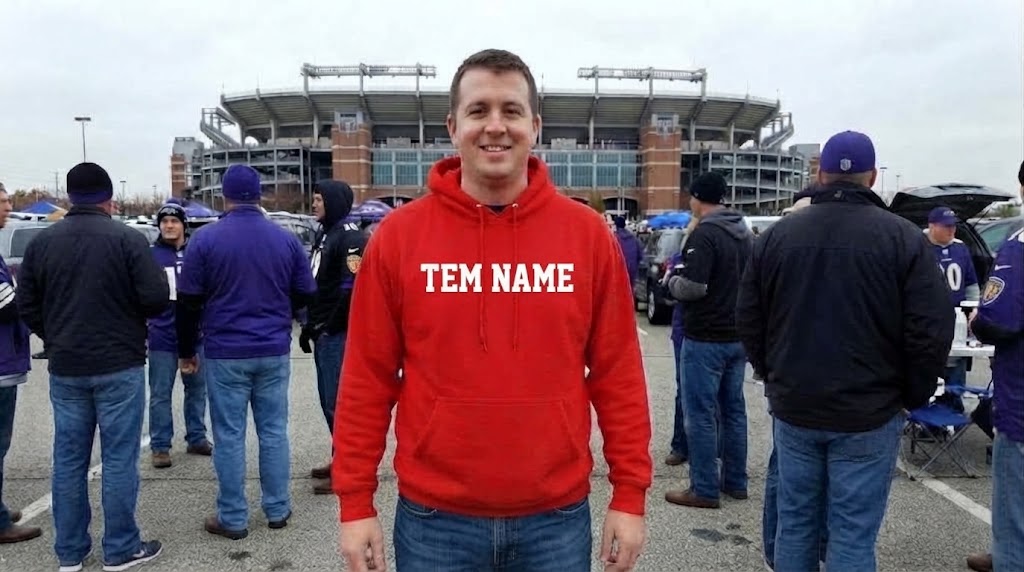 Game Day Ready: Baltimore Ravens Red Hoodie & Beanie