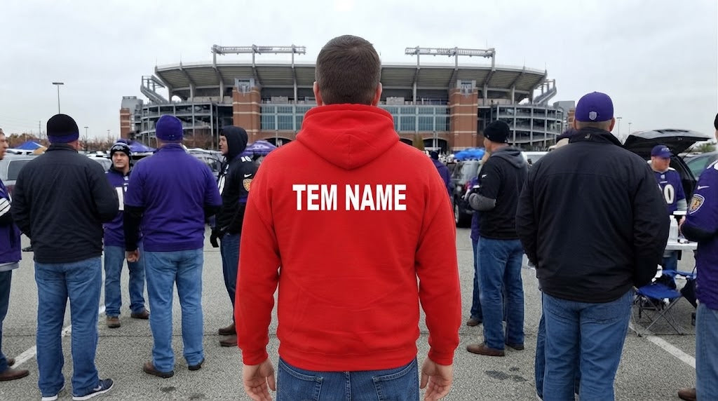 Game Day Ready: Baltimore Ravens Red Hoodie & Beanie