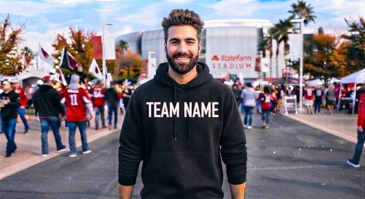 Arizona Cardinals Fan Outside State Farm Stadium
