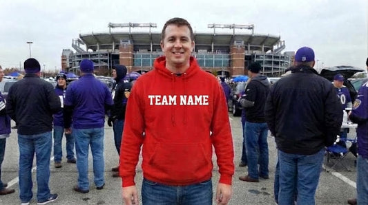 Game Day Ready: Baltimore Ravens Red Hoodie & Beanie