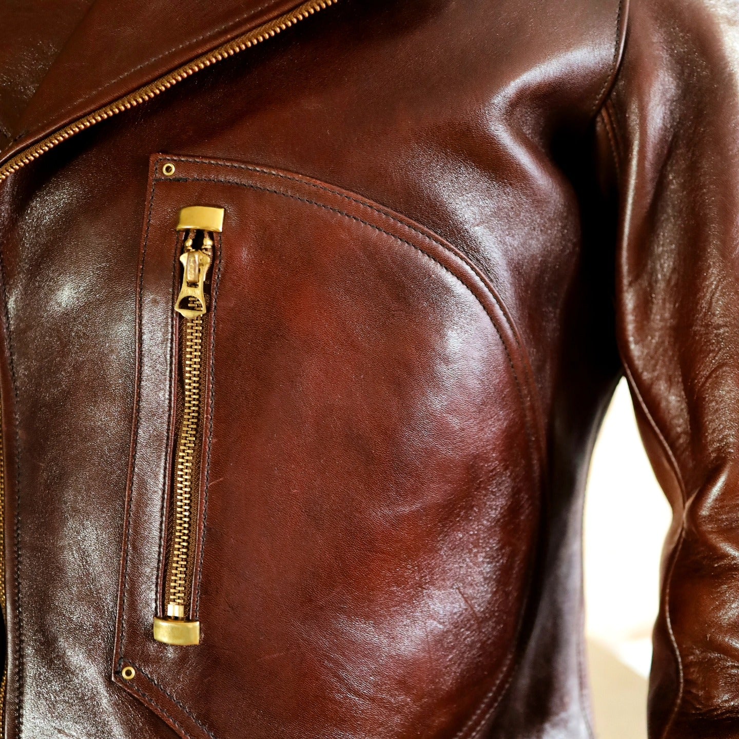 Real Leather Motorcycle Jacket Made In USA