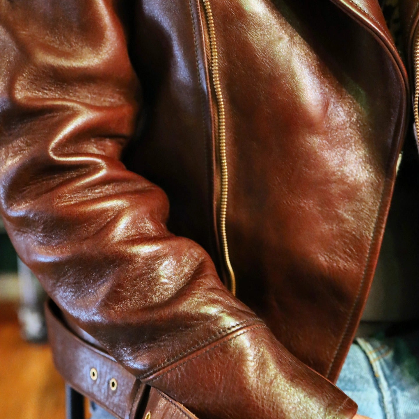 Real Leather Motorcycle Jacket Made In USA
