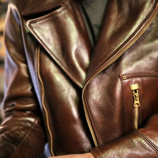Real Leather Motorcycle Jacket Made In USA