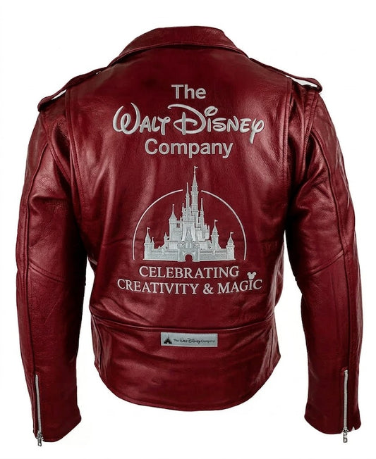 Official Disney Heritage Collection: Genuine Leather Biker Jacket GIFT FOR MENS