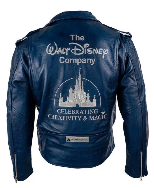 Official Disney Heritage Collection: Genuine Leather Biker Jacket GIFT FOR MENS