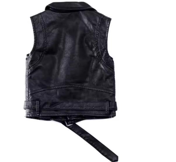 Children's Faux Leather Biker Vest