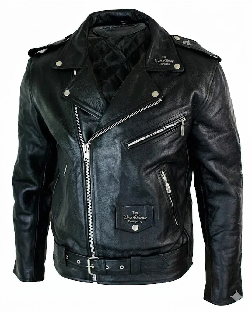 Official Disney Heritage Collection: Genuine Leather Biker Jacket GIFT FOR MENS