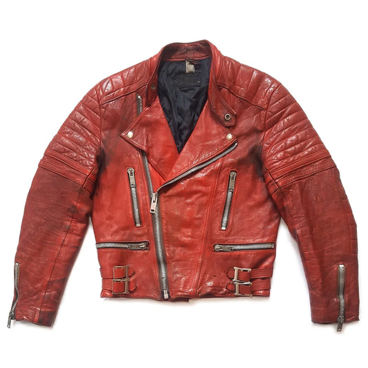 Ultra Rare Vintage 70s Fieldsheer Distressed Leather Motorcycle Jacket / Cafe Racer Made in England