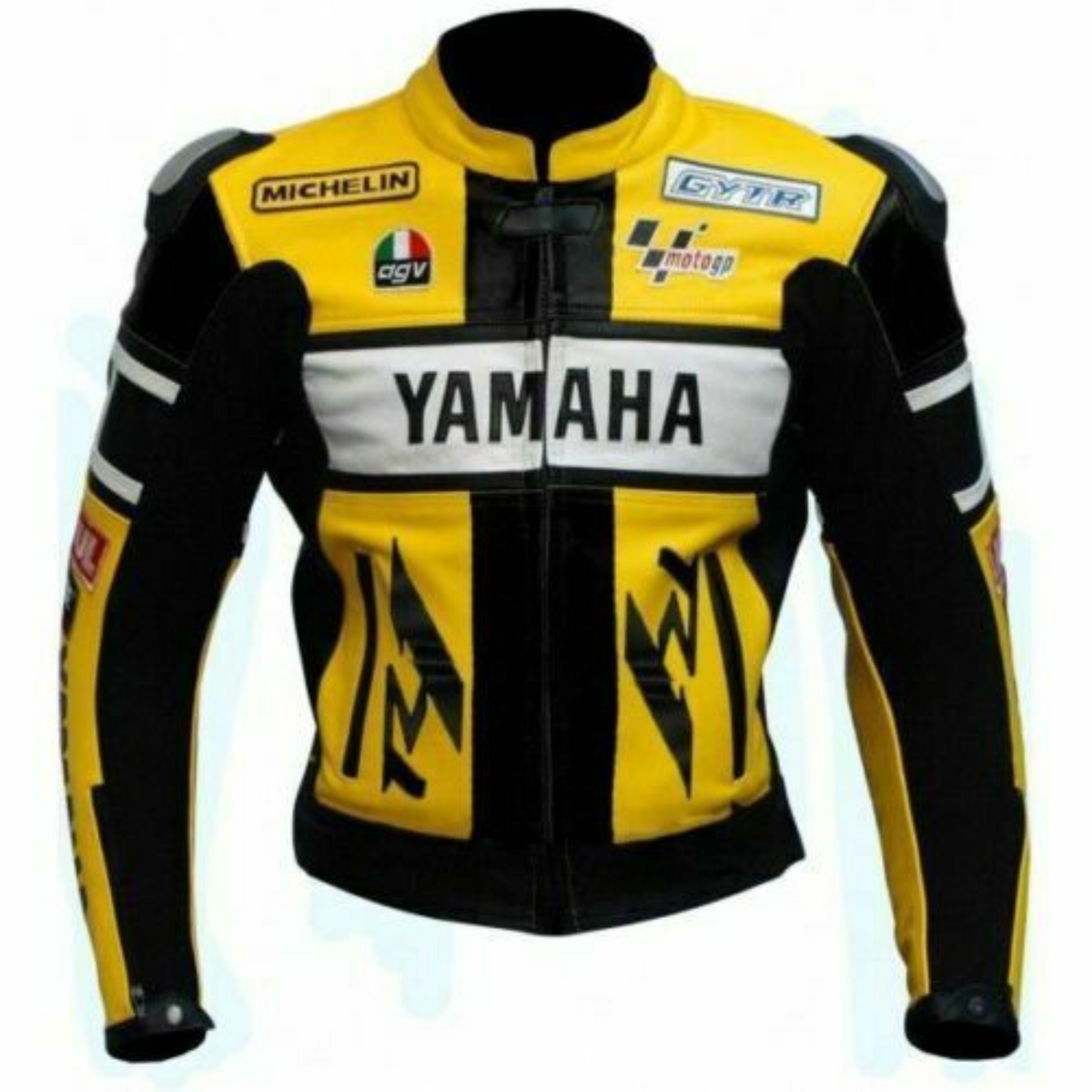 Yamaha Bike Racing Jacket: Handmade Real Leather Men's Jacket, Perfect Gift for Him