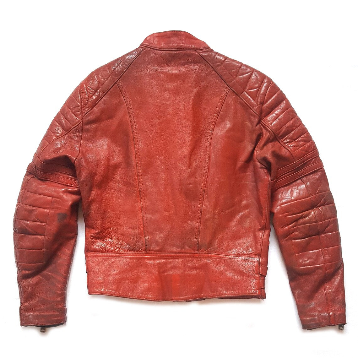 Ultra Rare Vintage 70s Fieldsheer Distressed Leather Motorcycle Jacket / Cafe Racer Made in England