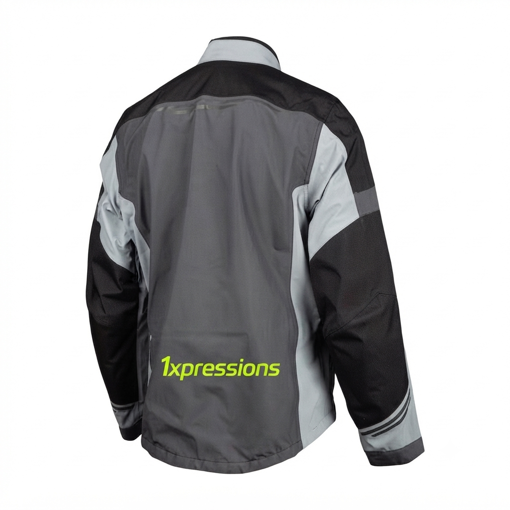 1xpressions Men’s All-Weather Performance Riding Jacket – Grey & Black1xpressions Apex Adventure Touring Motorcycle Jacket
