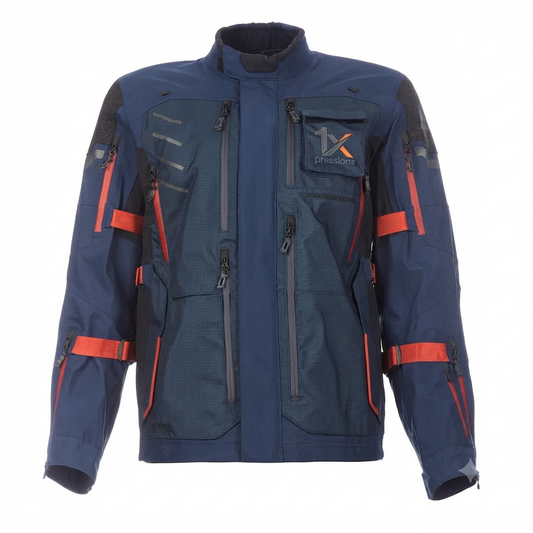 1Xpressions All-Weather Textile Motorcycle Jacket with Mesh Panels
