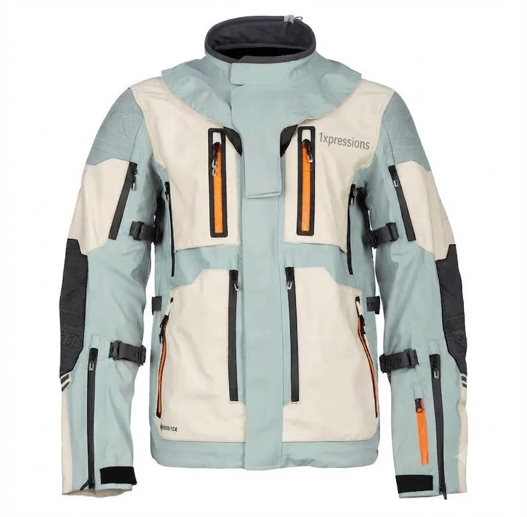 1Xpressions All-Weather Adventure Touring Motorcycle Jacket with Multi-Vent System