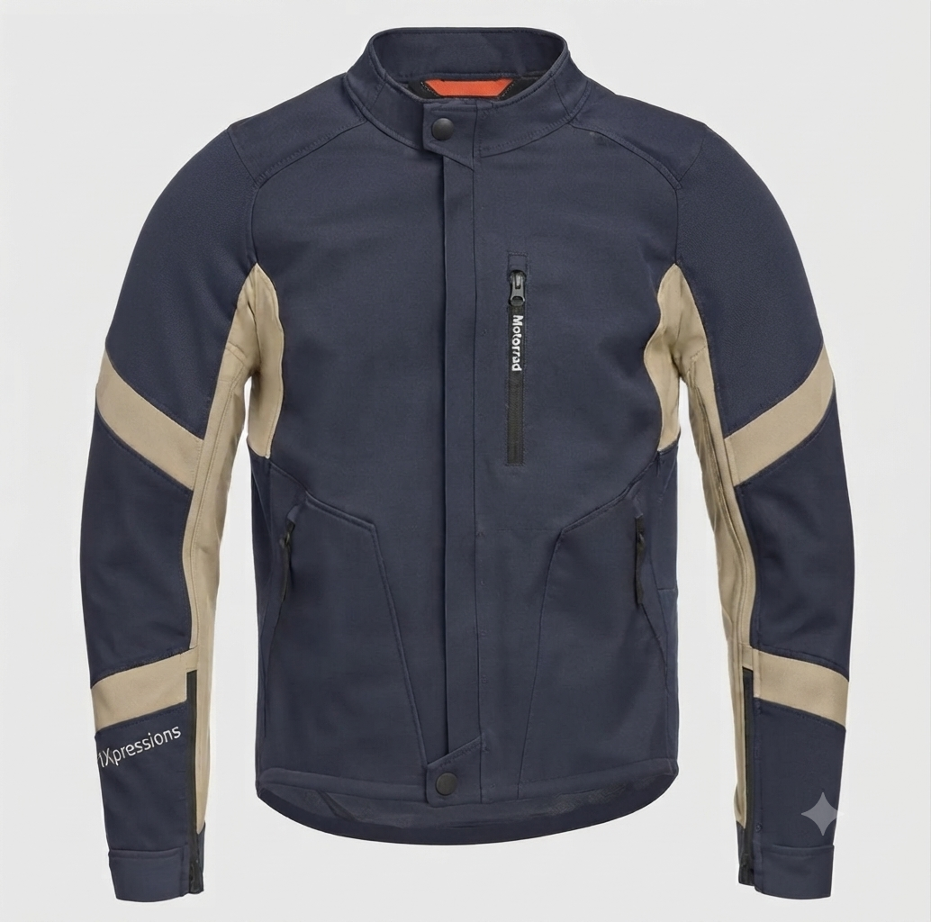 1Xpressions" Navy and Khaki Riding Jacket