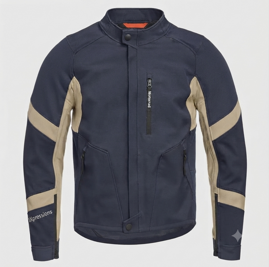 1Xpressions" Navy and Khaki Riding Jacket