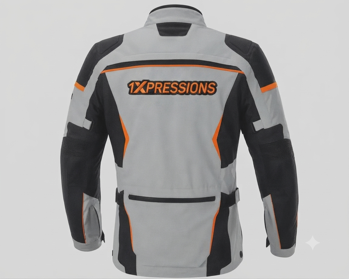 1XPRESSIONS All-Weather Adventure Touring Motorcycle Jacket with Armor Protection