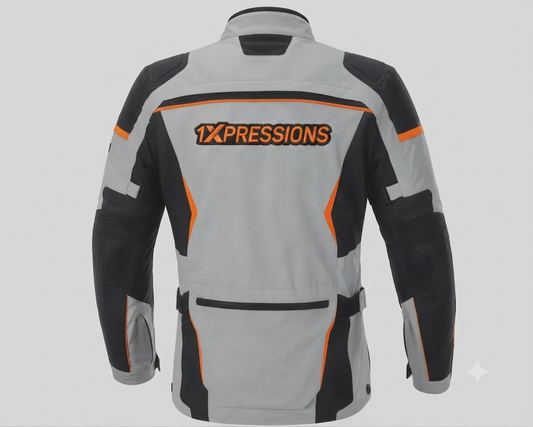 1XPRESSIONS All-Weather Adventure Touring Motorcycle Jacket with Armor Protection