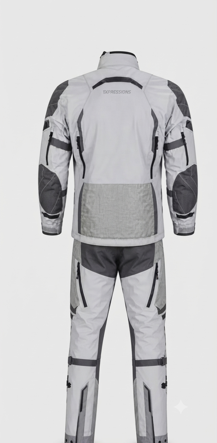 1xpressions Adventure Touring Motorcycle Riding Suit – All-Weather Dual-Sport Jacket and Pants Combo