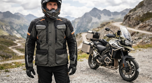 1xpressions All-Weather Adventure Pro Touring Motorcycle Jacket & Gear Set1xpressions Apex Explorer Off-Road & Touring Riding Jacket