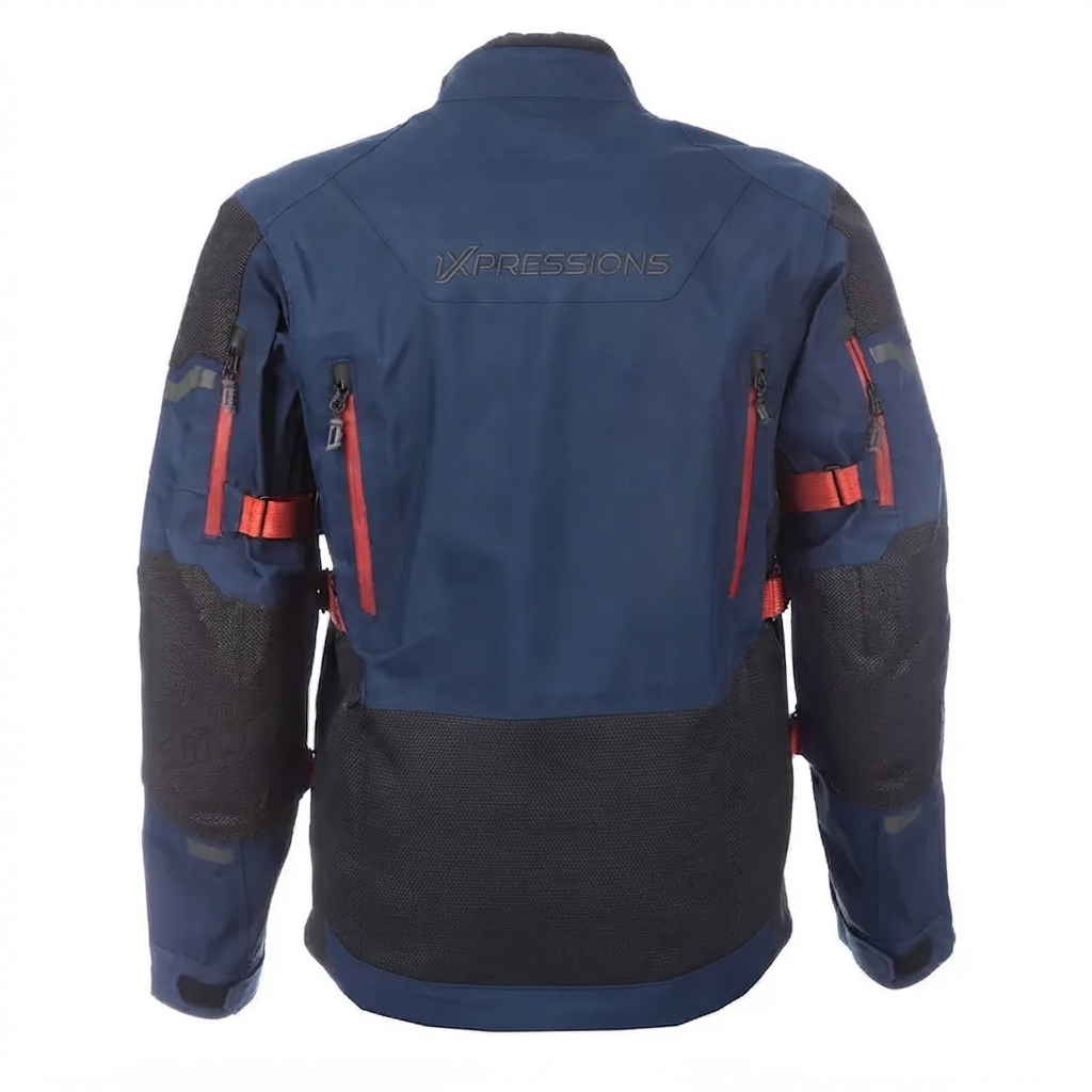 1Xpressions All-Weather Textile Motorcycle Jacket with Mesh Panels