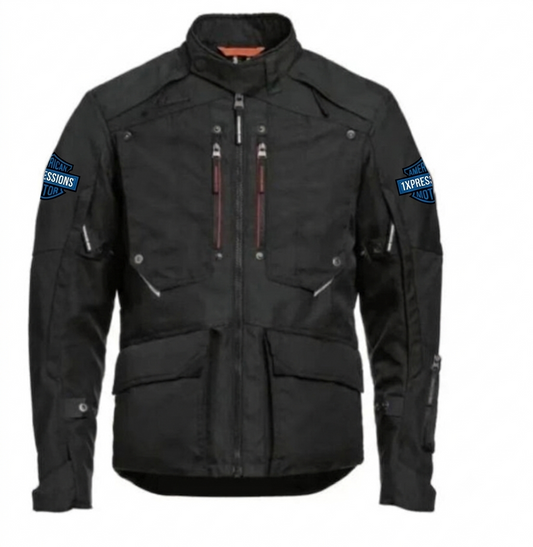 Front View: 1xpressions Motor Touring Jacket Back View: 1xpressions Motor Touring Jacket