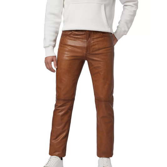 Herren Lederhose Trant Pant - So cool kann schlicht sein Bike Racing Herren Lederhose Handgefertigte Hose Geschenk für Biker Geschenk für Herren Motorradbekleidung Motorrad Club Hose Geschenk für Rennfahrer Vintage Lederhose