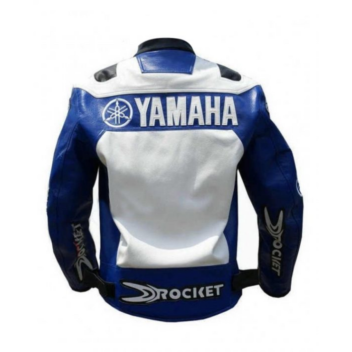 Yamaha Racing Motorcycle Leather Jacket: Handcrafted for True Riders
