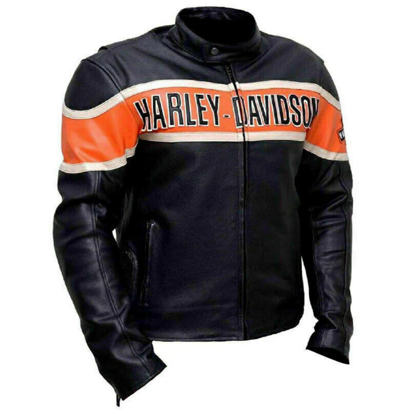 Harley Davidson Victoria Lane Leather Jacket: Handmade Bike Racing Style