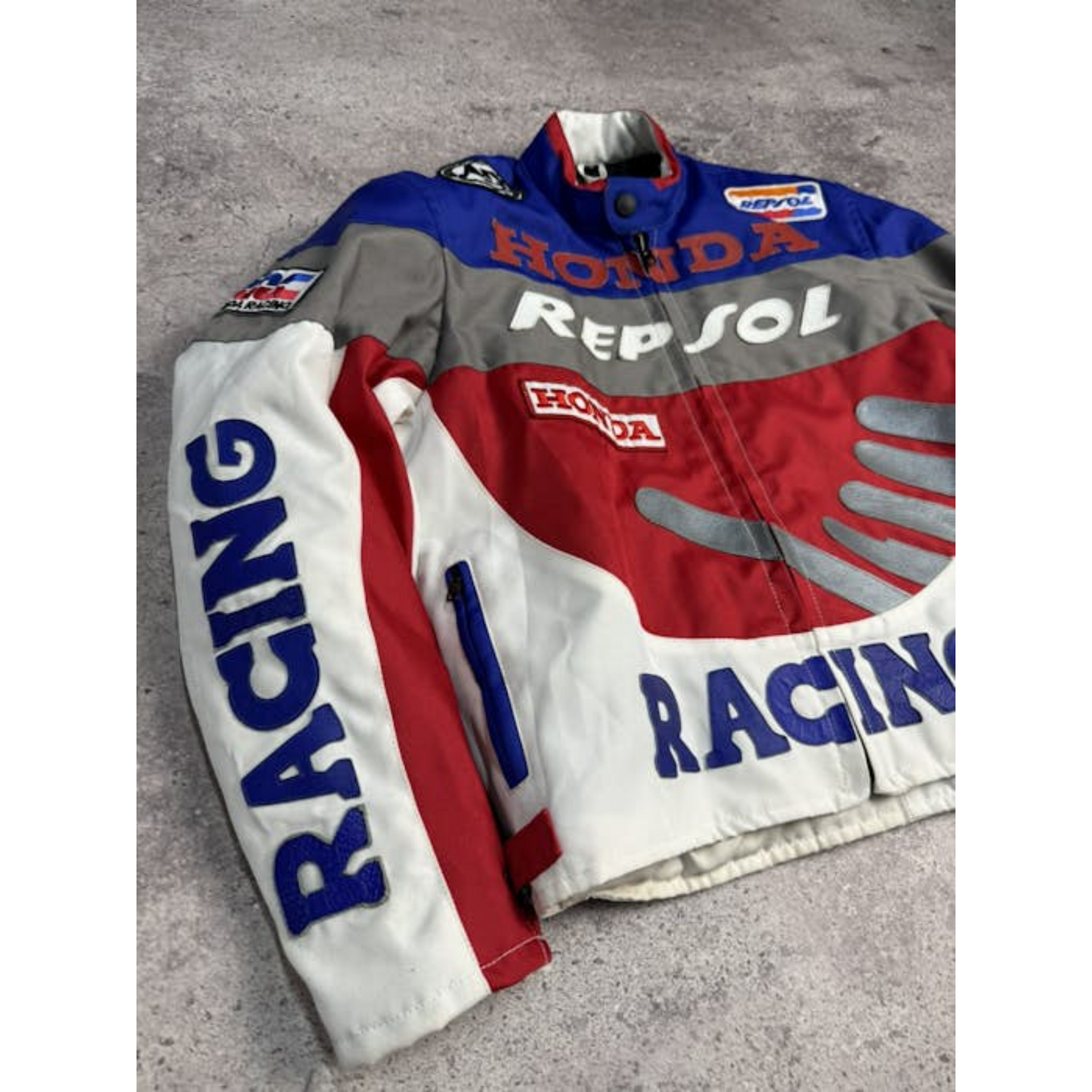 Vintage Honda Bike Racers Jacket: Genuine Leather Racing Style Streetwear Y2
