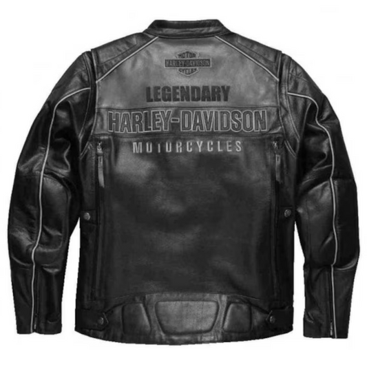 Legendary Eagle Men's Harley Davidson Jacket Cowhide Leather Motorcycle Jacket Gift for Mens
