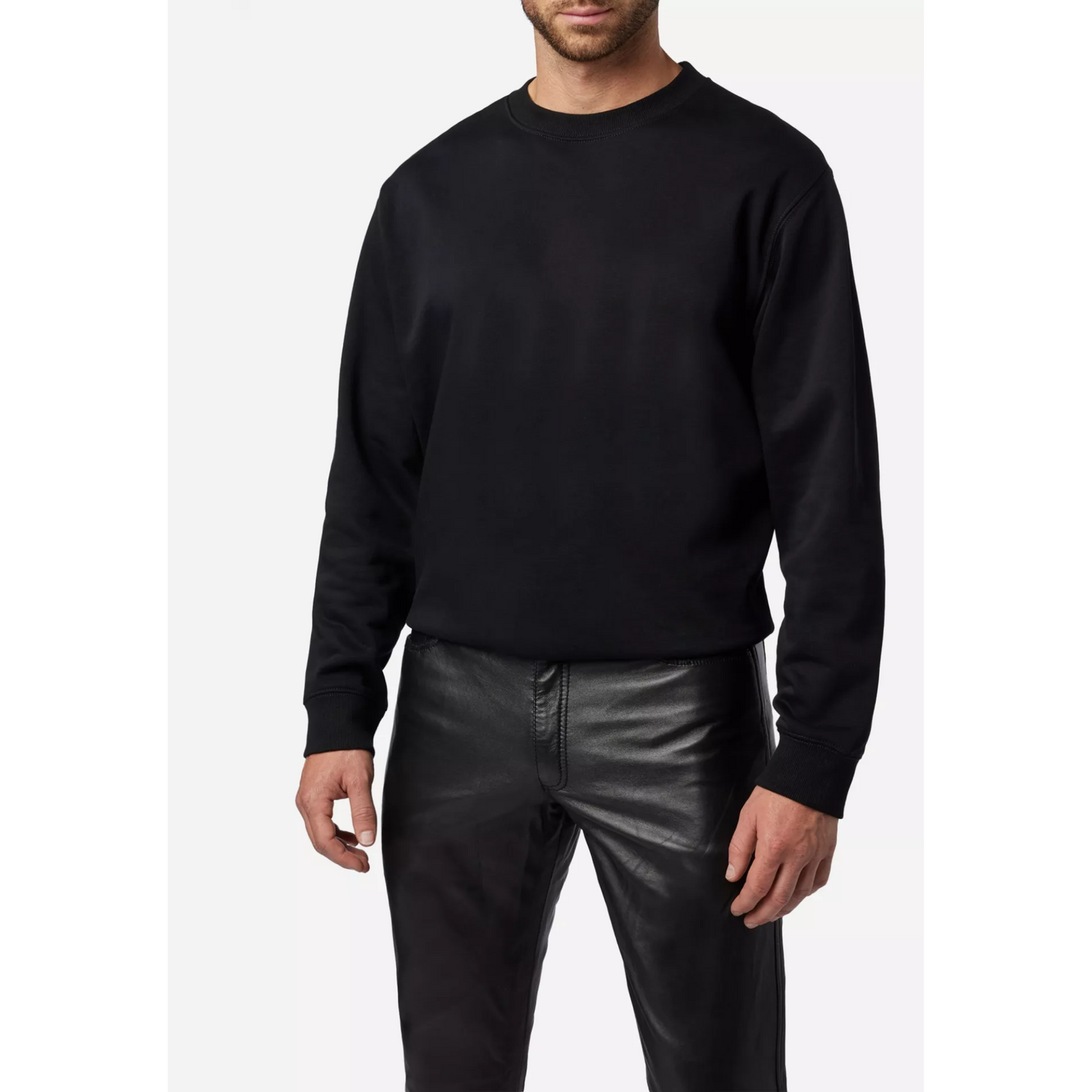 Herren-Lederhose in schmaler Passform – eleganter Klassiker. Radsport-Hose aus echtem Schaffell-Leder, vollständig handgefertigte Hose, schwarze Lederhose, Geschenk für Biker, Geschenk für Herren, Motorrad-Lederhose, Motorradbekleidung