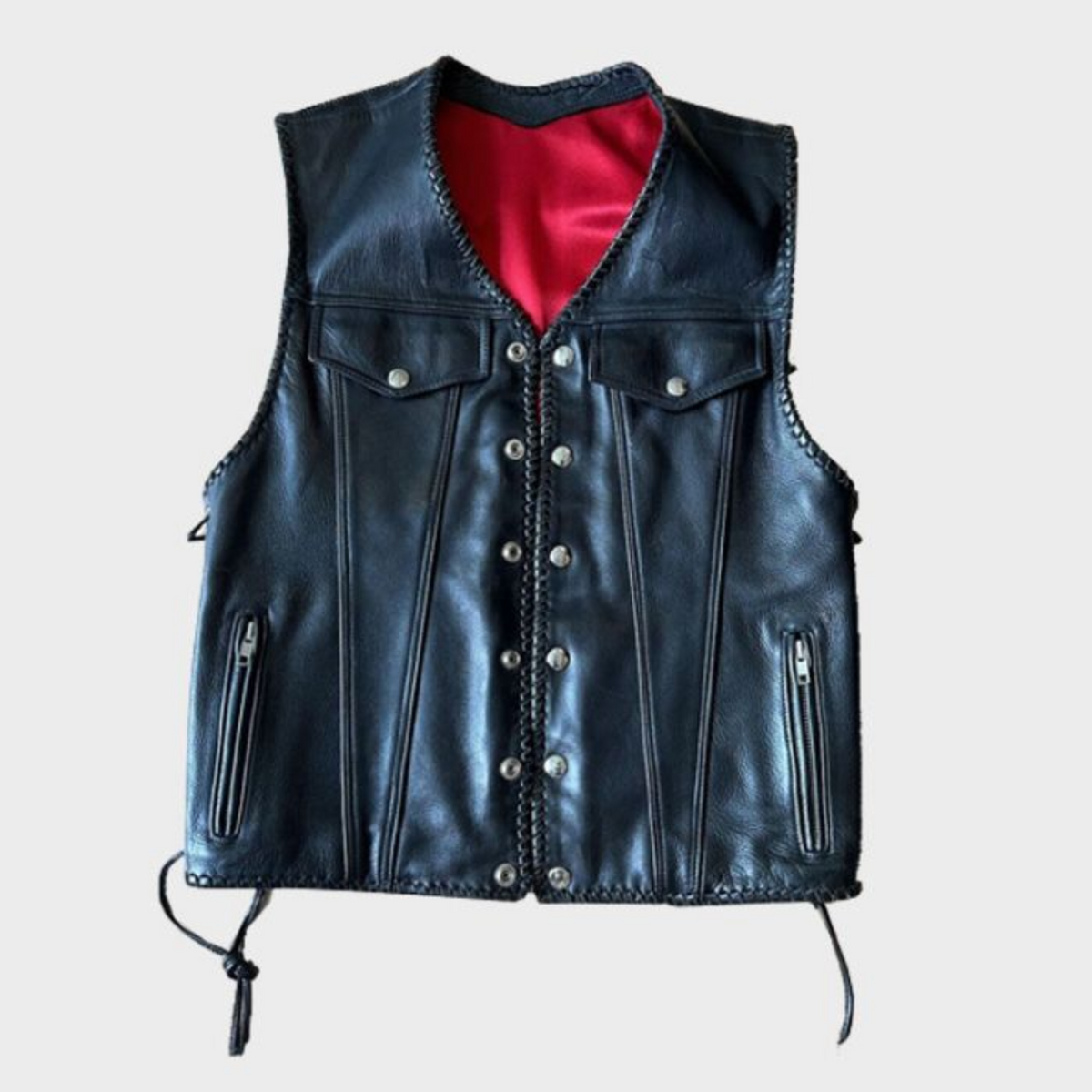 Classic Style Men's Vest with Side Laces: Perfect Gift for Men Timeless Men's Vest with Side Laces Classic Gift for Stylish Men