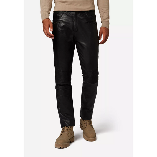 Herren-Lederhose Franklin – Allrounder für einen markanten Auftritt Radrennfahrer Echte Lammfell-Lederhose Geschenk für Biker Geschenk für Herren Geschenk für Rennfahrer Rennsport-Lederhose Personalisiertes Geschenk