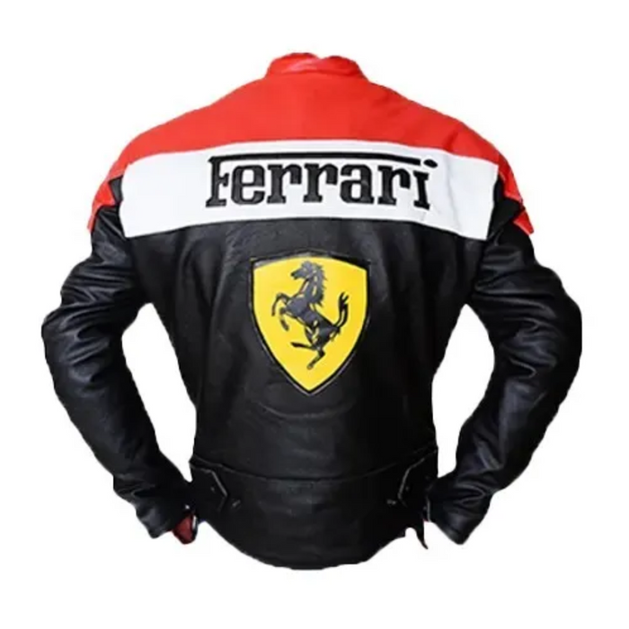 Ferrari Red Jacket Motorcycle Racing Apparel for Bike Racers